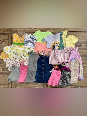 ☀️ 3T Girls Spring/Summer Bundle- 20+ Pieces 🩷 Outfits + Dresses + Sets 🍋